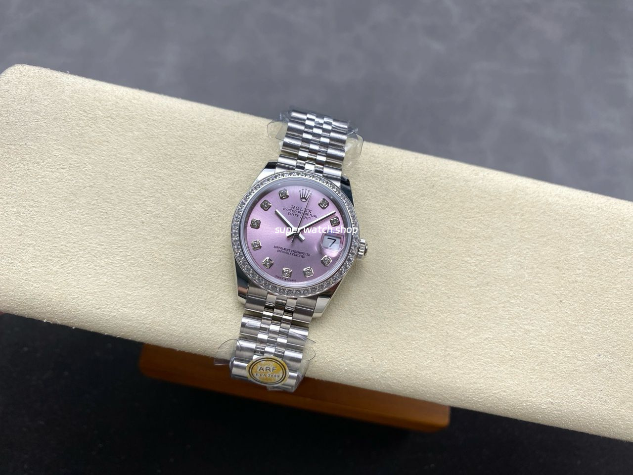 ARF Factory Counterweight Rolex Datejust 278384RBR-0036 31mm Diamond Bezel Pink Dial - Image 5