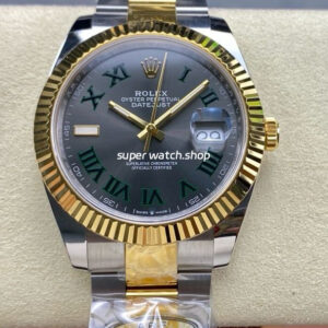 ARF Factory Counterweight Rolex Datejust 41 126333-0019 41mm Half Yellow Gold Roman Numerals Grey Dial