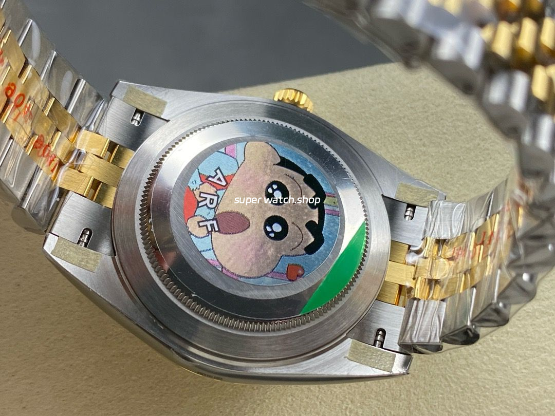 ARF Factory Counterweight Rolex Datejust 41 126333-0022 41mm Half Yellow Gold Fluted Champagne Dial Jubilee - Image 8