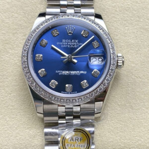ARF Factory Counterweight Rolex Datejust Jubilee 278384RBR 31mm Diamond Bezel Blue Dial