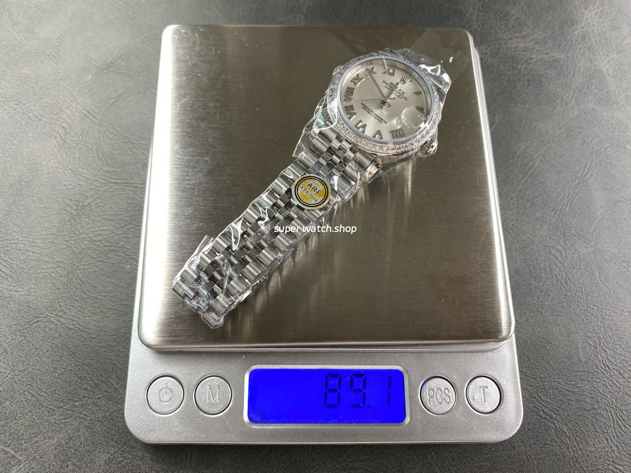 ARF Factory Counterweight Rolex Datejust Jubilee 278384RBR 31mm Diamond Bezel Roman Numerals Silver Dial - Image 10