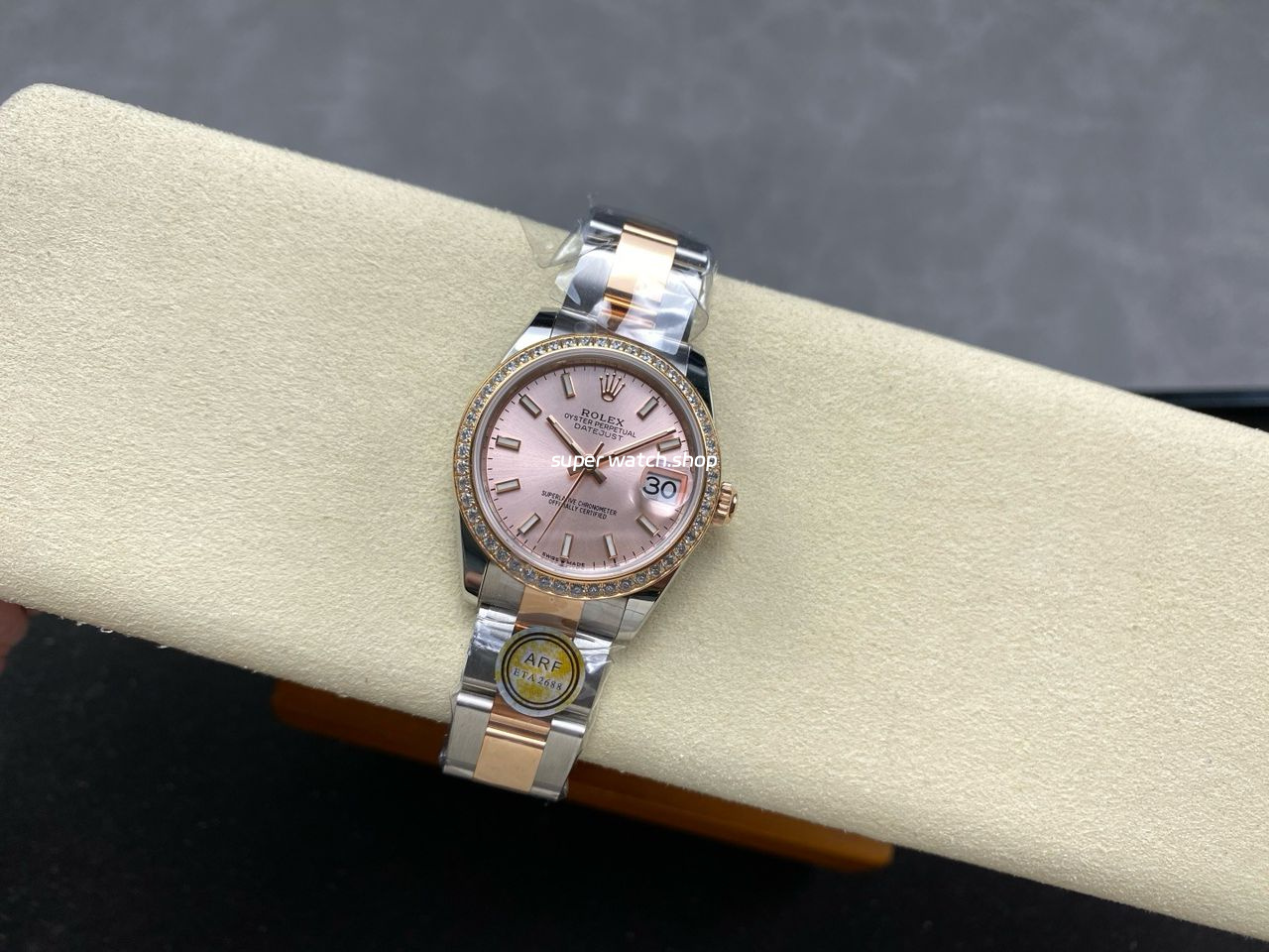 ARF Factory Counterweight Rolex Datejust Oyster 278381RBR-0019 31mm Rose Gold Diamond Bezel Sunburst Dial - Image 5