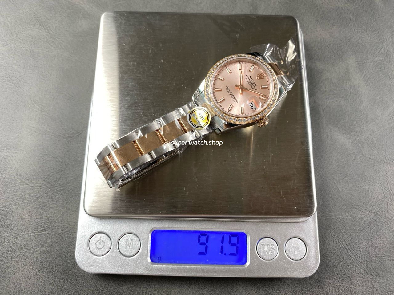 ARF Factory Counterweight Rolex Datejust Oyster 278381RBR-0019 31mm Rose Gold Diamond Bezel Sunburst Dial - Image 10