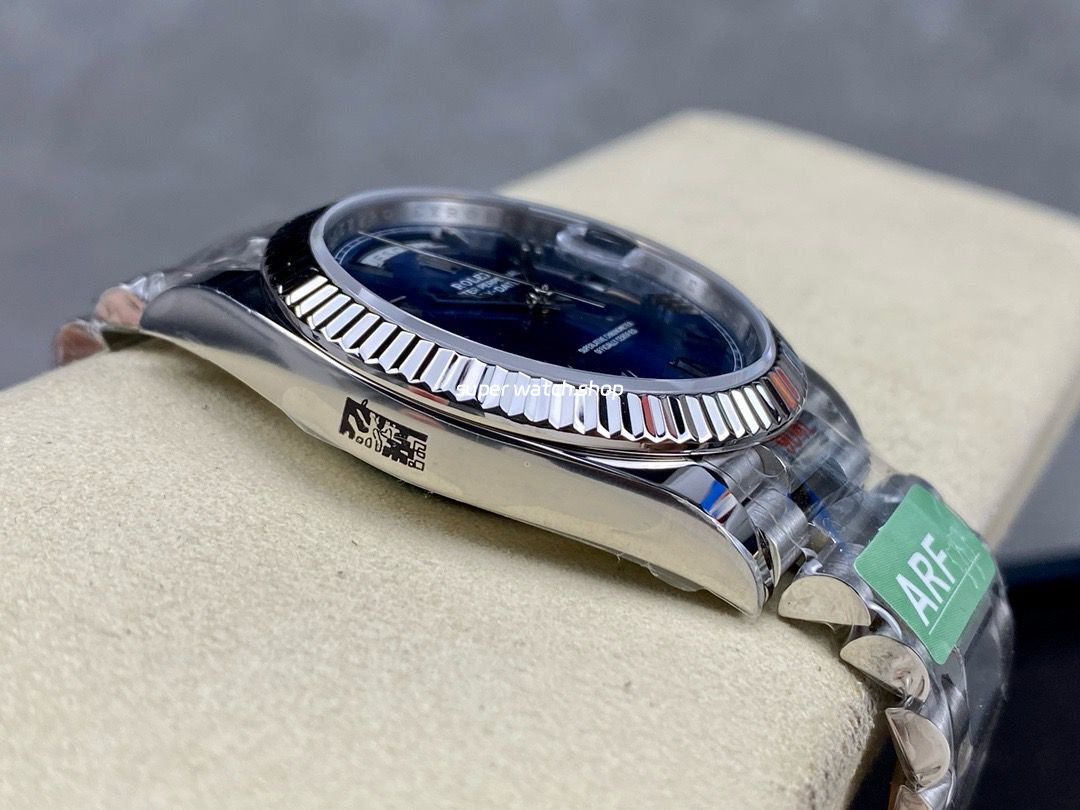 ARF Factory Counterweight Rolex Day-Date 228239-0007 40mm White Gold Roman Numerals Blue Dial - Image 5