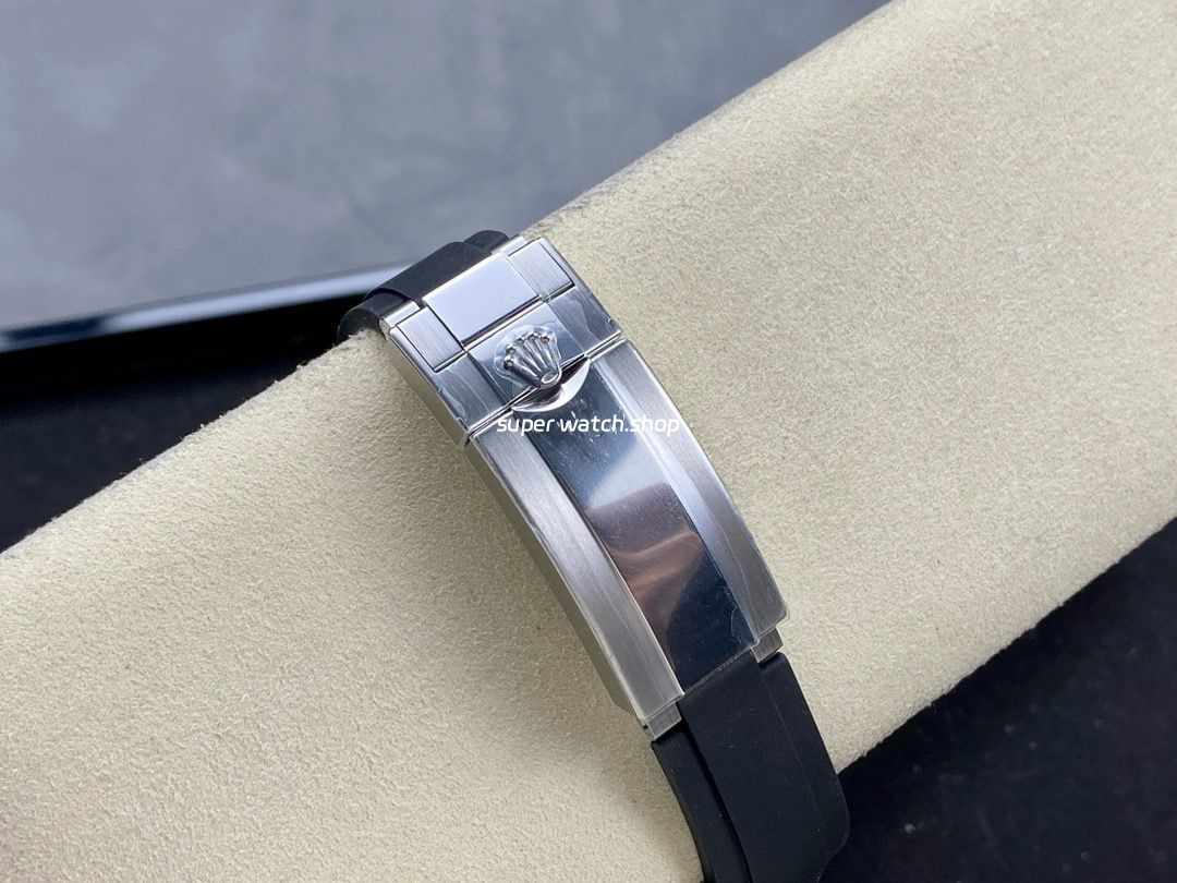 ARF Factory Counterweight Rolex Yacht-Master 42 226659 42mm White Gold Rubber Strap Black Dial - Image 8