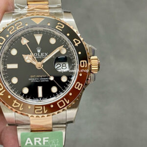 ARF Factory Heavy Version Rolex Rootbeer GMT-Master II 126711CHNR-0002 40mm Ross Gold Steel Black Dial