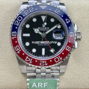ARF Factory Pepsi Rolex GMT-Master II 126710BLRO-0001 40mm Full 904L Black Dial Jubilee