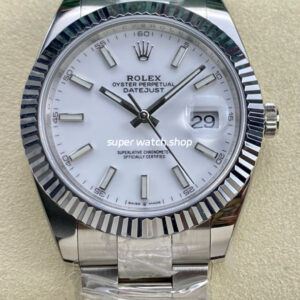 ARF Factory Rolex Datejust 41 126334-0009 41mm White Gold 904L White Dial