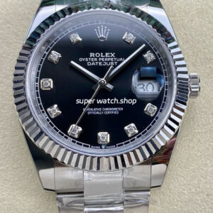 ARF Factory Rolex Datejust 41 126334-0011 41mm White Gold 904L Black Diamond Dial