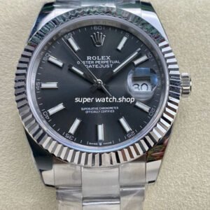 ARF Factory Rolex Datejust 41 126334-0013 41mm White Gold 904L Grey Dial