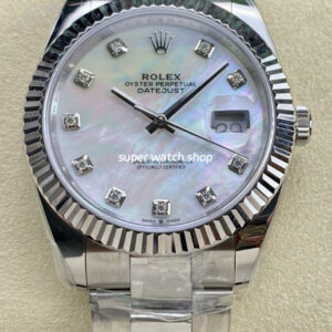 ARF Factory Rolex Datejust 41 126334-0019 41mm White Gold 904L Mother of pearl Diamond Dial