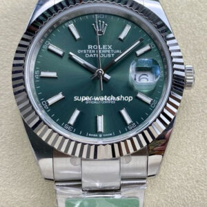 ARF Factory Rolex Datejust 41 126334-0027 41mm White Gold 904L Green Dial