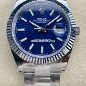 ARF Factory Rolex Datejust 41 M126334-0031 41mm White Gold 904L Blue Fluted Dial