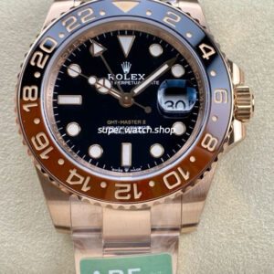 ARF Factory Rolex GMT-Master II 126715CHNR 40mm Full Rose Gold Black Dial