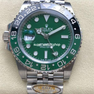 ARF Factory Rolex SPRITE GMT-MASTER II 126729VTNR-0002 40mm Full 904L Green Dial Jubilee