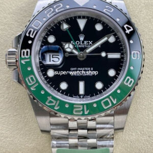 ARF Factory Sprite Rolex GMT-Master II 126720VTNR-0002 40mm Full 904L Black Dial Jubilee
