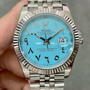 DIW Factory Rolex Datejust 126334 Limited Edition 41mm Full 904L Middle Eastern Digital Sky Blue Dial