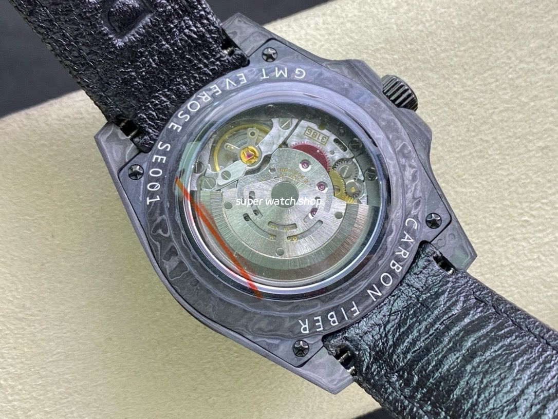 DIW Factory Rolex GMT-Master II 126710 Limited Edition 40mm Silver Word Carbon Fiber Artificial Fiber Woven Strap Silver&Carbon Fiber Dial - Image 7