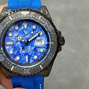 DIW Factory Rolex Sea-Dweller 126600 43mm Limited Edition 40mm Carbon Fiber Canvas Strap Blue Dial
