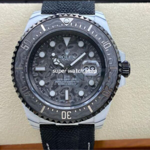 DIW Factory Rolex Sea-Dweller 126600 43mm Limited Edition 40mm Carbon Fiber Canvas Strap Carbon Fiber Dial