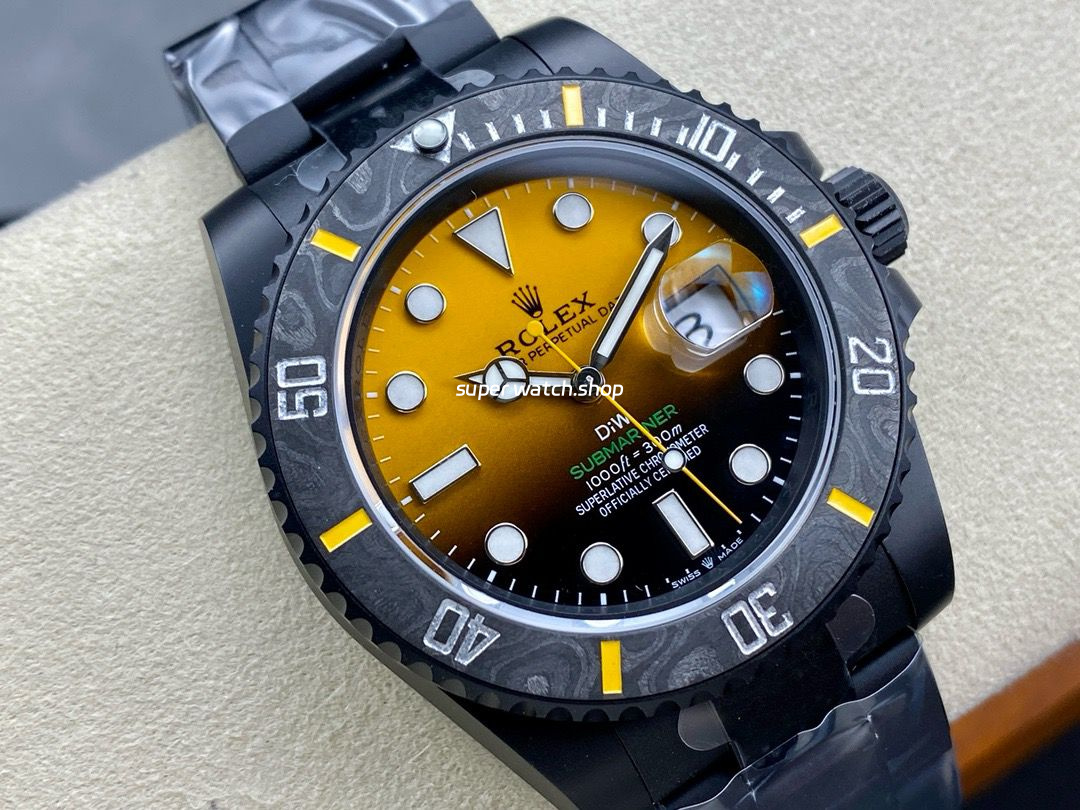 DIW Factory Rolex Submariner Date 116610 Limited Edition 40mm Full 904L Gradient Orange Dial - Image 2