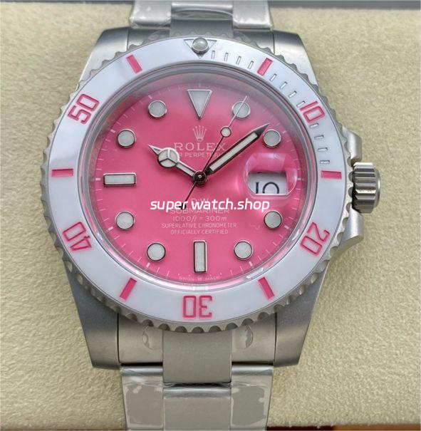 DIW Factory Rolex Submariner Date 116610 Limited Edition 40mm Full 904L Pink Dial