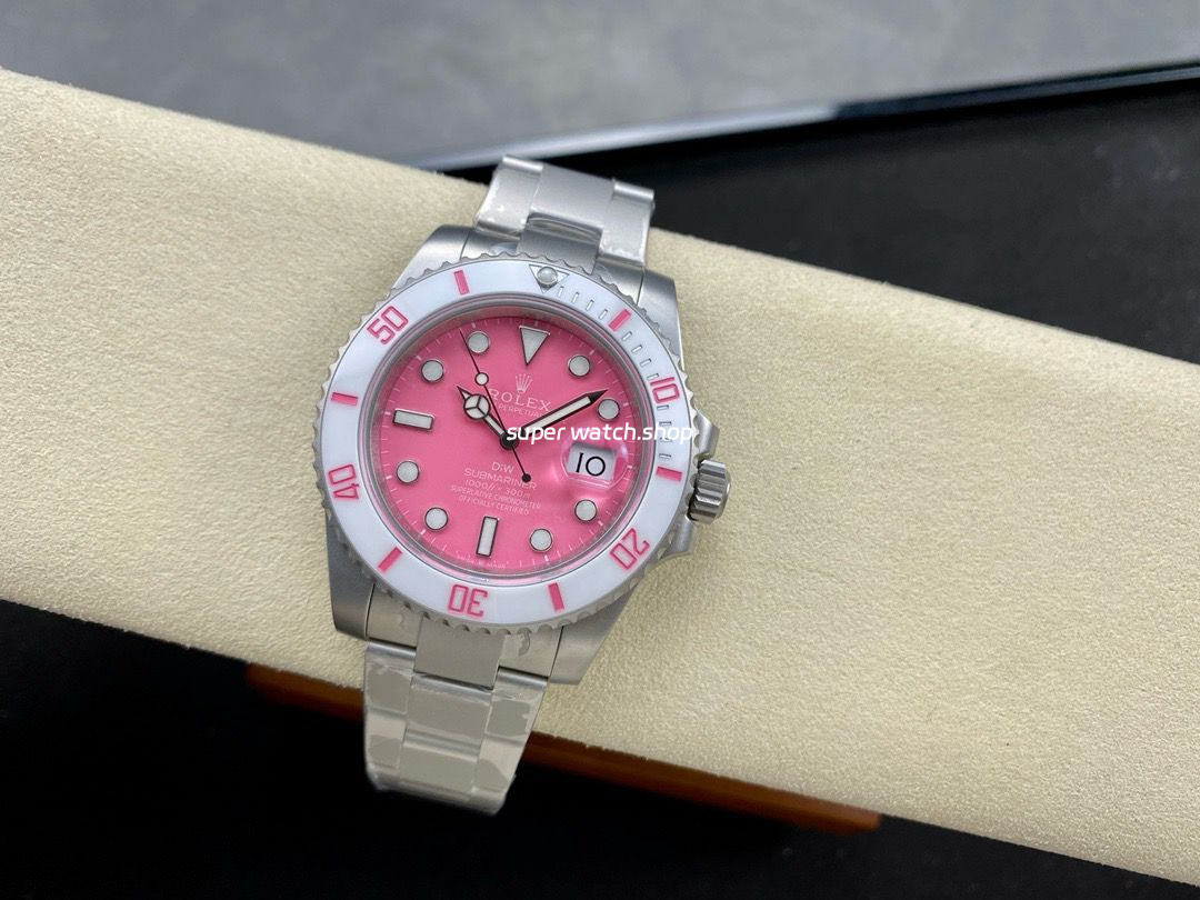 DIW Factory Rolex Submariner Date 116610 Limited Edition 40mm Full 904L Pink Dial - Image 4