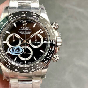 EWE Factory Rolex Daytona Panda 126500LN-0002 40MM Full 904L Black Dial