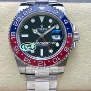 EWE Factory Rolex Pepsi GMT-MASTER II 126710BLRO-0002 40MM Full 904L Black Dial