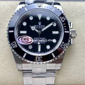 EWE Factory Rolex Submariner (No Date) 124060 41mm Full 904L Black Dial