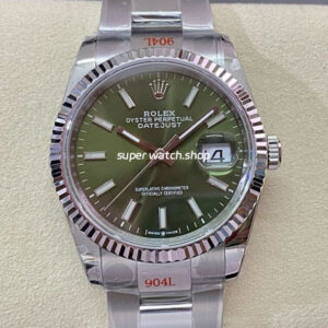 GM Factory Rolex Datejust 126234-0052 36mm Full 904L Green Dial