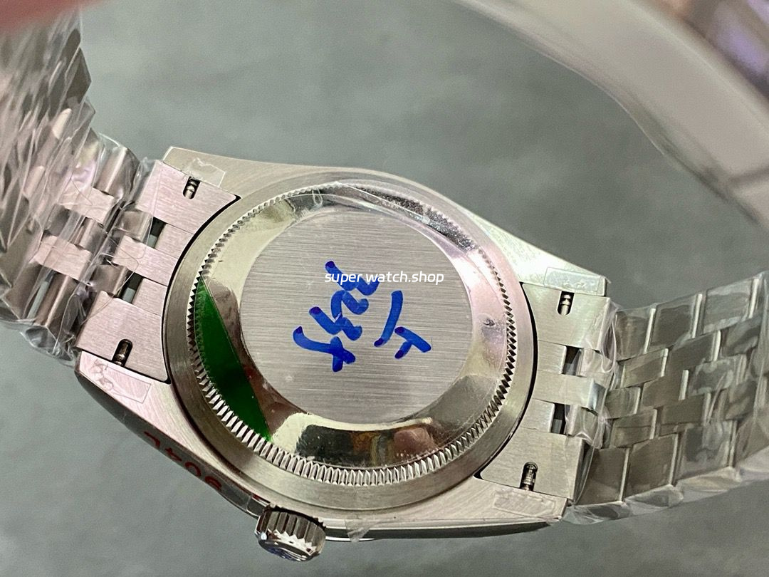 GM Factory Rolex Datejust 126234-0057 36mm Full 904L Diamond Fluted Motif Blue Dial Jubilee - Image 7
