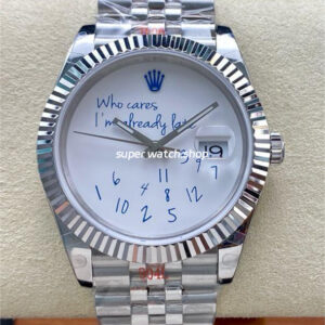 GM Factory Rolex Datejust Who Cares I’m Afready Pate 126334 41mm Full 904L White Dial