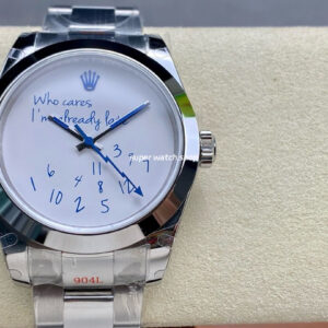 GM Factory Rolex Milgauss Who Cares I’m Afready Pate 116400 40mm Full 904L White Dial