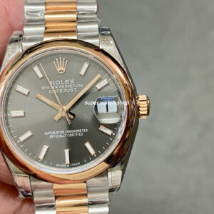 GS Factory Rolex Datejust 278241-0017 31MM Half Rose Gold Grey Dial
