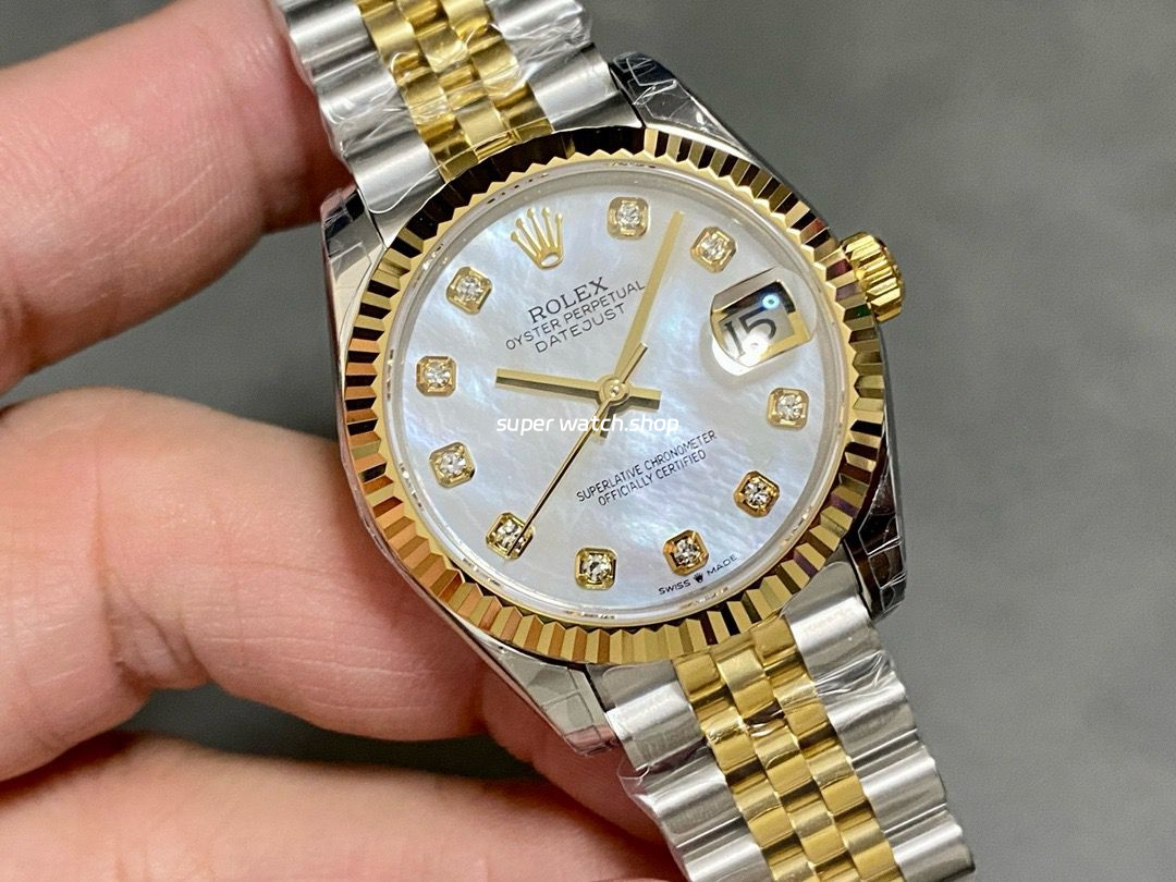 GS Factory Rolex Datejust 278273-0028 31MM Half Gold Diamond Mop White Mother Of Pearl Dial Jubilee - Image 2