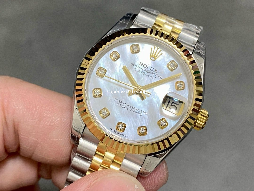 GS Factory Rolex Datejust 278273-0028 31MM Half Gold Diamond Mop White Mother Of Pearl Dial Jubilee - Image 3