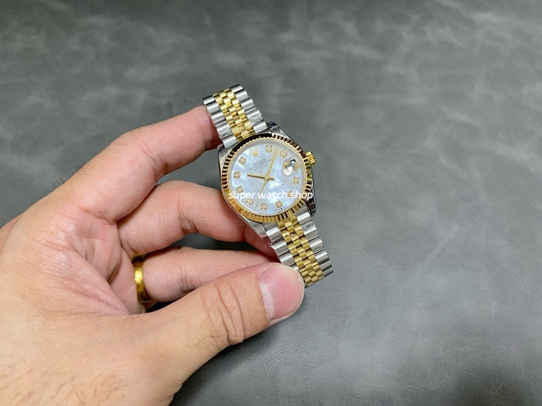 GS Factory Rolex Datejust 278273-0028 31MM Half Gold Diamond Mop White Mother Of Pearl Dial Jubilee - Image 4