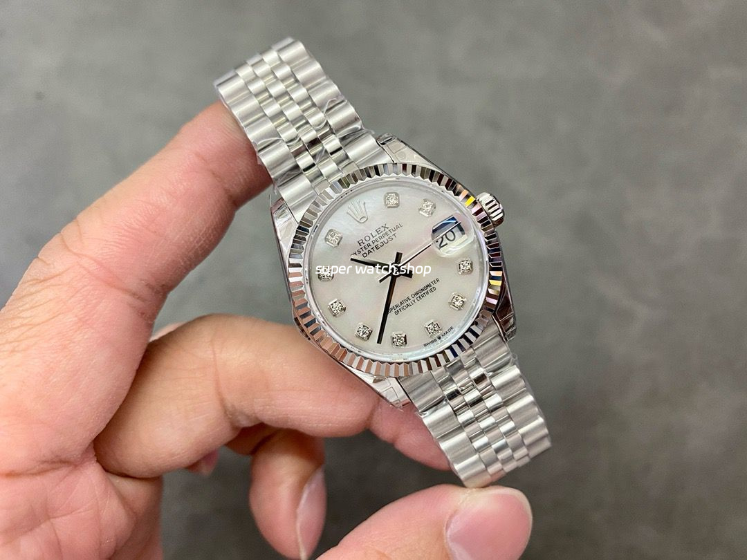 GS Factory Rolex Datejust 278274-0006 31MM Full 904L Diamond Mop White Mother Of Pearl Dial Jubilee - Image 4