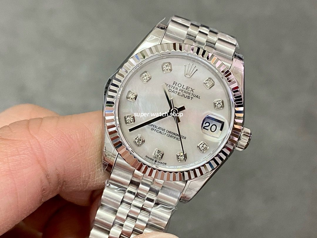 GS Factory Rolex Datejust 278274-0006 31MM Full 904L Diamond Mop White Mother Of Pearl Dial Jubilee - Image 3