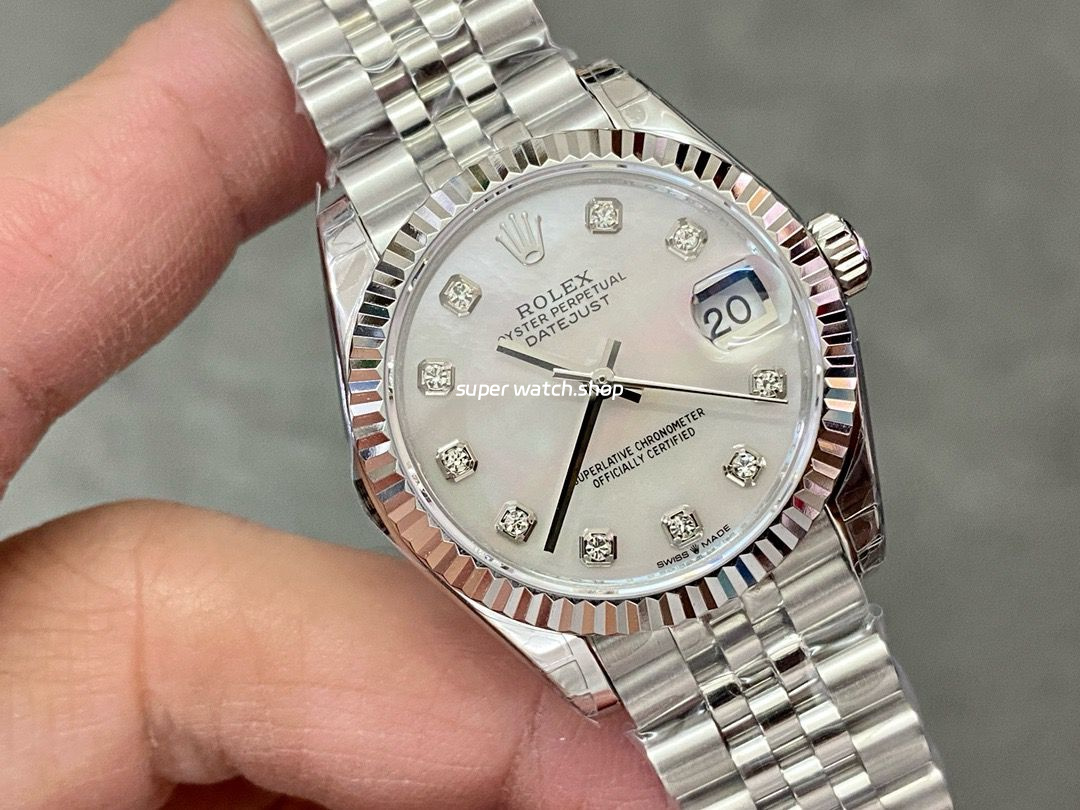 GS Factory Rolex Datejust 278274-0006 31MM Full 904L Diamond Mop White Mother Of Pearl Dial Jubilee - Image 2