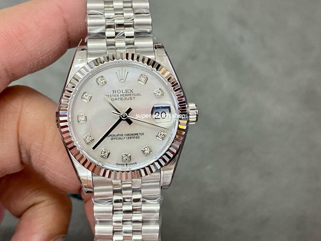 GS Factory Rolex Datejust 278274-0006 31MM Full 904L Diamond Mop White Mother Of Pearl Dial Jubilee