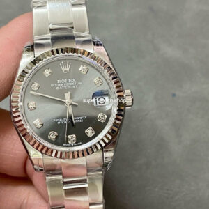 GS Factory Rolex Datejust 278274-0007 31MM Full 904L Diamond Mop Grey Dial