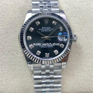 GS Factory Rolex Datejust 278274-0008 31MM Full 904L Diamond Mop Grey Dial Jubilee