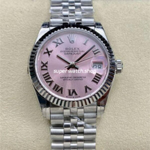 GS Factory Rolex Datejust 278274-0020 31MM Full 904L Roman Number Pink Dial Jubilee