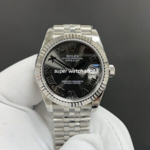 GS Factory Rolex Datejust 278274-0022 31MM Full 904L Roman Number Grey Dial Jubilee
