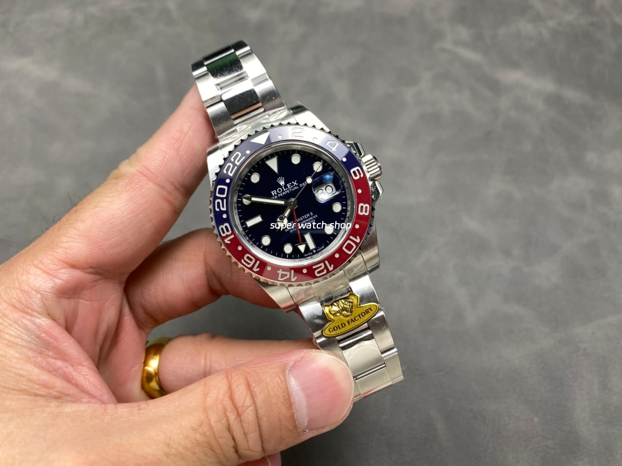 Gold Factory Rolex Pepsi GMT-Master II 126719BLRO White Gold Black Dial - Image 4