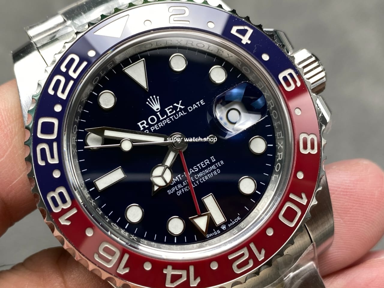 Gold Factory Rolex Pepsi GMT-Master II 126719BLRO White Gold Black Dial - Image 2