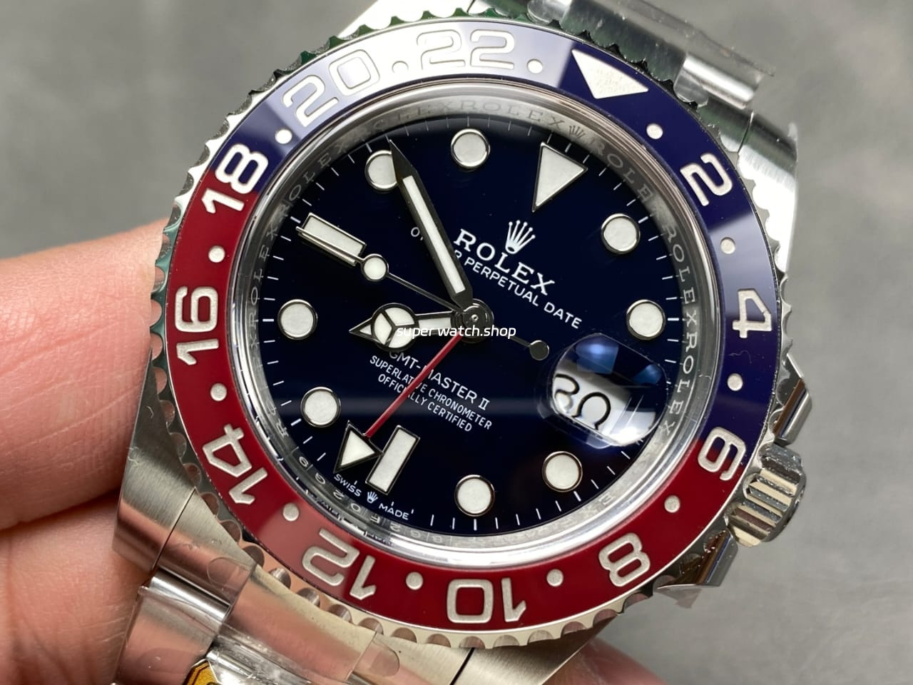Gold Factory Rolex Pepsi GMT-Master II 126719BLRO White Gold Black Dial - Image 3