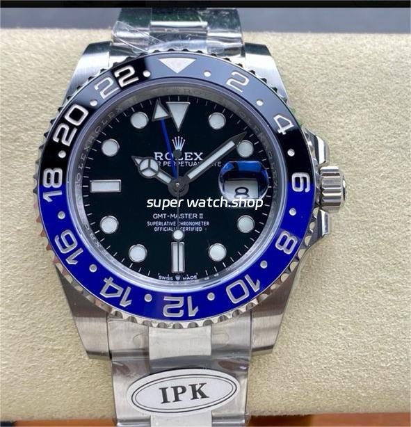 IPK Factory Rolex Batgirl GMT-Master II 126710BLNR-0003 Full 904L Black Dial